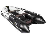 Комплект лодка Ривьера 3600 НДНД Гидролыжа белый-черный с мотором Toyama T 9.8 BMS (2-х тактный) - вид 5 миниатюра