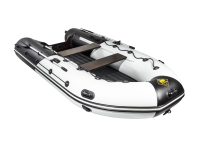 Надувная лодка Ривьера 3600 НДНД Гидролыжа белый-черный под мотор - вид 5 миниатюра