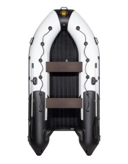 Надувная лодка Ривьера 3600 НДНД Гидролыжа белый-черный под мотор - вид 1 миниатюра