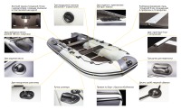 Комплект лодка Ривьера 3600 СК Компакт камуфляж Light с мотором Golfstream F 5.0 BMS (4-х тактный) - вид 9 миниатюра