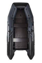 Надувная лодка Броня 320 СК слань+киль графит-черный под мотор с усилением