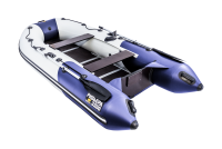 Комплект лодка Ривьера 3200 СК серый/синий с мотором HDX T 6.2 BMS (2-х тактный) - вид 3 миниатюра
