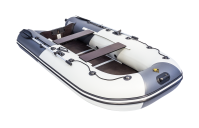 Комплект лодка Ривьера 3200 СК серый/графит с мотором Golfstream T 9.9 (15) BMS (2-х тактный) - вид 7 миниатюра