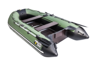 Надувная лодка Ривьера 2900 СК зеленый-черный под мотор - вид 3 миниатюра