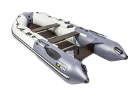 Комплект лодка Ривьера 3600 СК компакт серый/графит с мотором HDX T 9.8 BMS (2-х тактный) R - вид 5 миниатюра