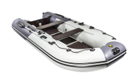 Комплект лодка Ривьера 3600 СК компакт серый/графит с мотором HDX T 9.8 BMS (2-х тактный) R - вид 7 миниатюра