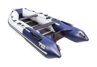 Комплект лодка Ривьера 3600 СК Компакт серый/синий с мотором HDX F 5 BMS (4-х тактный) - вид 5 миниатюра
