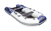 Комплект лодка Ривьера 3600 СК Компакт серый/синий с мотором HDX F 5 BMS (4-х тактный) - вид 7 миниатюра