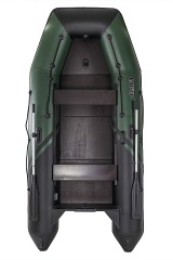 Комплект лодка Броня 320 СК слань+киль зеленый-черный с мотором HDX F 5 BMS (4-х тактный) - вид 2 миниатюра