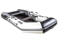 Комплект лодка Броня 320 СК слань+киль белый-черный с мотором HDX T 6.2 BMS (2-х тактный) - вид 6 миниатюра