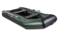 Комплект лодка Броня 280 СК слань+киль зеленый-черный (лодка ПВХ ) с мотором HDX T 5 BMS (2-х тактный) R - вид 8 миниатюра