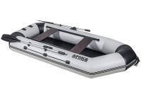 Комплект лодка Броня 260 M белый-черный с мотором Toyama T 2.6 BMS (2-х тактный) - вид 6 миниатюра