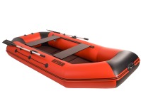 Комплект лодка Броня 300 М красный-черный с мотором HDX T 2.6 CBMS (2-х тактный) - вид 6 миниатюра