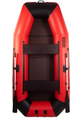 Комплект лодка Броня 300 М красный-черный с мотором HDX T 2.6 CBMS (2-х тактный) - вид 2 миниатюра