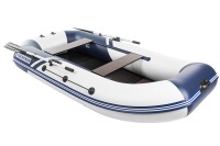 Надувная лодка YACHTMAN 280 (Яхтман) белый-синий (лодка ПВХ с усилением) - вид 6 миниатюра