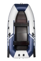 Надувная лодка YACHTMAN 280 (Яхтман) белый-синий (лодка ПВХ с усилением) - вид 1 миниатюра
