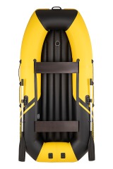 Надувная лодка YACHTMAN 280 МНД НАДУВНОЕ ДНО (Яхтман) желтый-черный (лодка ПВХ с усилением) - вид 1 миниатюра
