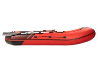 Надувная лодка YACHTMAN 280 МНД НАДУВНОЕ ДНО (Яхтман) красный-черный (лодка ПВХ с усилением) - вид 10 миниатюра