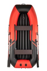 Надувная лодка YACHTMAN 280 МНД НАДУВНОЕ ДНО (Яхтман) красный-черный (лодка ПВХ с усилением) - вид 1 миниатюра