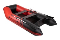 Надувная лодка Броня 280 СК слань+киль красный-черный (лодка ПВХ под мотор с усилением) - вид 4 миниатюра