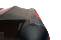 Надувная лодка Броня 280 СК слань+киль красный-черный (лодка ПВХ под мотор с усилением) - вид 8 миниатюра