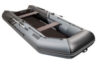 Надувная лодка Броня 360 СК слань+киль графит-черный под мотор с усилением - вид 6 миниатюра