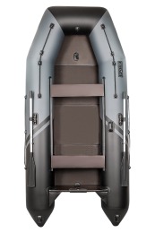 Надувная лодка Броня 360 СК слань+киль графит-черный под мотор с усилением - вид 1 миниатюра