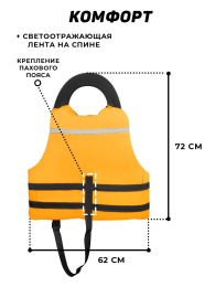 Спасательный жилет Омуль до 150кг (ГОСТ Р 58108-2019) - вид 7 миниатюра