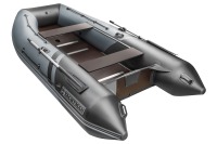 Надувная лодка YACHTMAN 340 СК серый-черный под мотор с усилением - вид 3 миниатюра