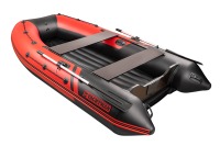 Надувная лодка YACHTMAN 300 НДНД красный-черный нднд под мотор с усилением - вид 3 миниатюра
