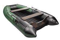 Надувная лодка YACHTMAN 320 НДНД зеленый-черный нднд под мотор с усилением - вид 3 миниатюра