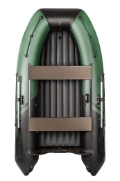 Надувная лодка YACHTMAN 320 НДНД зеленый-черный нднд под мотор с усилением - вид 1 миниатюра