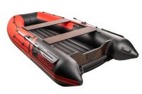 Надувная лодка YACHTMAN 320 НДНД красный-черный нднд под мотор с усилением - вид 3 миниатюра