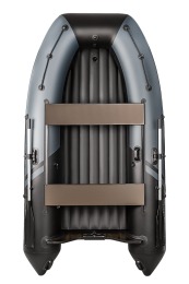 Надувная лодка YACHTMAN 320 НДНД серый-черный нднд под мотор с усилением - вид 1 миниатюра