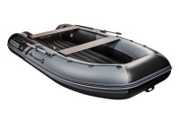 Надувная лодка YACHTMAN 340 НДНД серый-черный нднд под мотор с усилением - вид 5 миниатюра