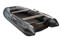 Надувная лодка YACHTMAN 360 НДНД серый-черный нднд под мотор с усилением - вид 3 миниатюра