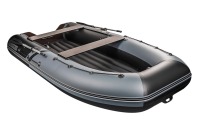 Надувная лодка YACHTMAN 360 НДНД серый-черный нднд под мотор с усилением - вид 5 миниатюра