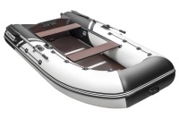 Надувная лодка YACHTMAN 300 СК белый-черный под мотор с усилением - вид 5 миниатюра