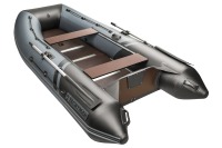Надувная лодка YACHTMAN 300 СК графит-черный под мотор с усилением - вид 3 миниатюра