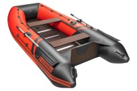 Надувная лодка YACHTMAN 300 СК красный-черный под мотор с усилением - вид 3 миниатюра
