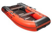 Надувная лодка YACHTMAN 300 СК красный-черный под мотор с усилением - вид 5 миниатюра