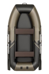 Надувная лодка YACHTMAN 260 М хаки-черный с усилением