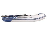 Надувная лодка YACHTMAN 280 МНД НАДУВНОЕ ДНО белый-синий с усилением - вид 11 миниатюра