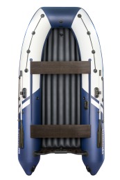 Надувная лодка YACHTMAN 340 НДНД белый-синий нднд под мотор с усилением - вид 1 миниатюра