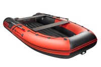 Надувная лодка YACHTMAN 340 НДНД красный-черный нднд под мотор с усилением - вид 5 миниатюра