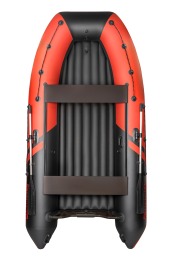 Надувная лодка YACHTMAN 340 НДНД красный-черный нднд под мотор с усилением - вид 1 миниатюра