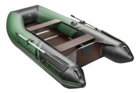 Надувная лодка YACHTMAN 280 СК зеленый-черный под мотор с усилением - вид 3 миниатюра