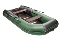 Надувная лодка YACHTMAN 280 СК зеленый-черный под мотор с усилением - вид 5 миниатюра