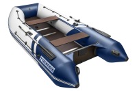 Надувная лодка YACHTMAN 340 СК белый-синий под мотор с усилением - вид 3 миниатюра