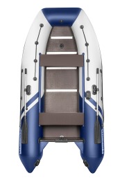 Надувная лодка YACHTMAN 340 СК белый-синий под мотор с усилением - вид 1 миниатюра